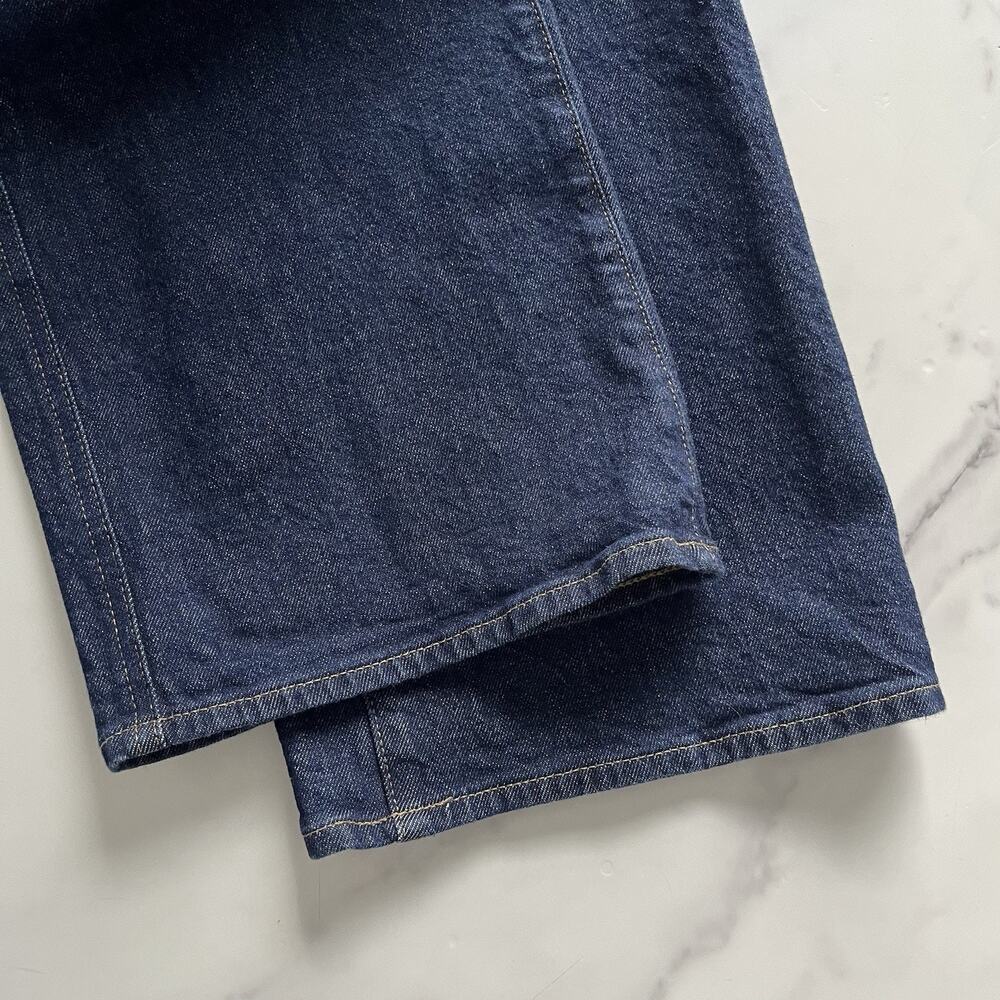 J.Crew '96 slim Wide Denim Trouser Re-Imagined Jeans Dark Wash Sz 28 preppy chic - Picture 10 of 12